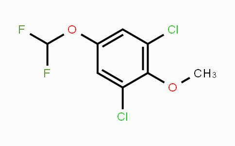 CAS No. 1803786-96-0, 2,6-Dichloro-4-(difluoromethoxy)anisole