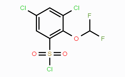 CAS No. 1806275-42-2, 3,5-Dichloro-2-(difluoromethoxy)benzenesulfonyl chloride