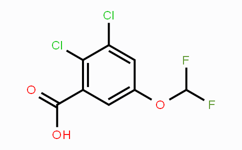 CAS No. 1804937-10-7, 2,3-Dichloro-5-(difluoromethoxy)benzoic acid