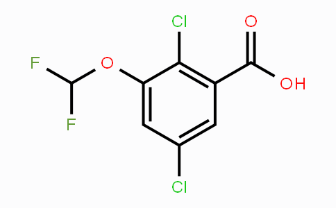 CAS No. 1806275-57-9, 2,5-Dichloro-3-(difluoromethoxy)benzoic acid