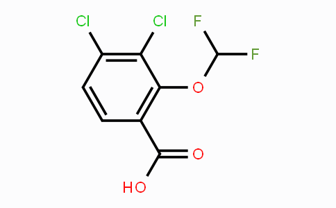 CAS No. 1806296-93-4, 3,4-Dichloro-2-(difluoromethoxy)benzoic acid