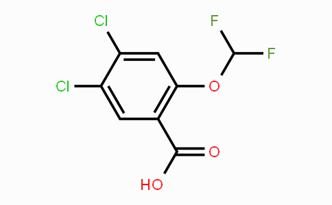 CAS No. 1806352-66-8, 4,5-Dichloro-2-(difluoromethoxy)benzoic acid