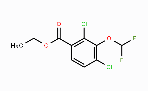 CAS No. 1806296-99-0, Ethyl 2,4-dichloro-3-(difluoromethoxy)benzoate