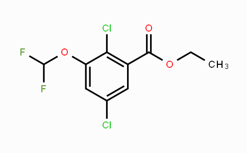 CAS No. 1806301-23-4, Ethyl 2,5-dichloro-3-(difluoromethoxy)benzoate