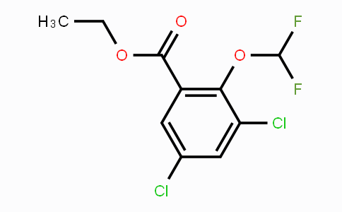CAS No. 1803831-08-4, Ethyl 3,5-dichloro-2-(difluoromethoxy)benzoate
