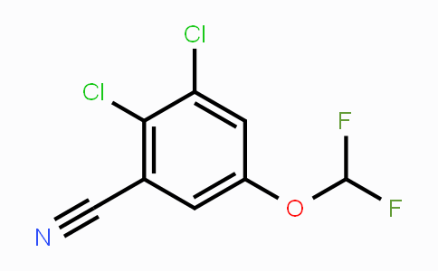 CAS No. 1806321-54-9, 2,3-Dichloro-5-(difluoromethoxy)benzonitrile