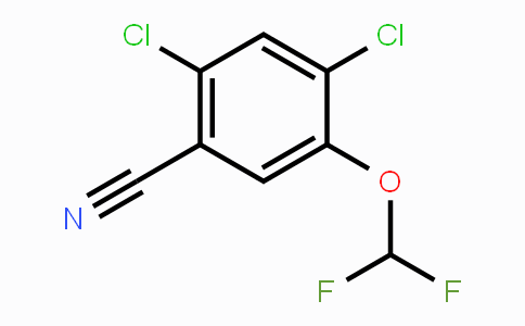 CAS No. 1806275-75-1, 2,4-Dichloro-5-(difluoromethoxy)benzonitrile
