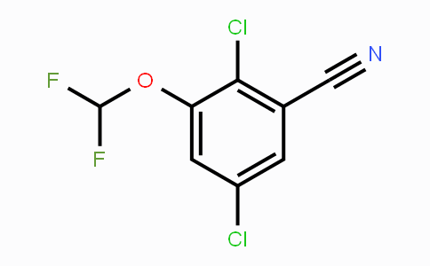 CAS No. 1803817-99-3, 2,5-Dichloro-3-(difluoromethoxy)benzonitrile