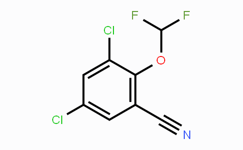 CAS No. 1803788-68-2, 3,5-Dichloro-2-(difluoromethoxy)benzonitrile