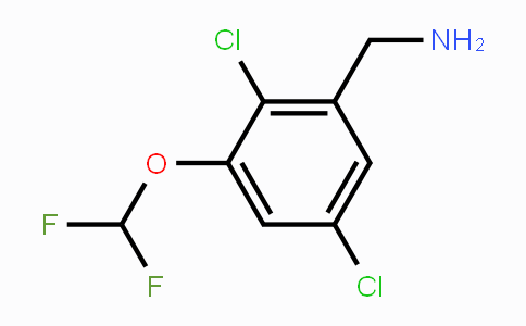CAS No. 1803714-11-5, 2,5-Dichloro-3-(difluoromethoxy)benzylamine