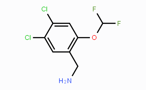 CAS No. 1803714-16-0, 4,5-Dichloro-2-(difluoromethoxy)benzylamine