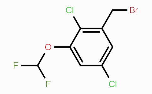 CAS No. 1804883-85-9, 2,5-Dichloro-3-(difluoromethoxy)benzyl bromide