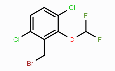 CAS No. 1806328-29-9, 3,6-Dichloro-2-(difluoromethoxy)benzyl bromide