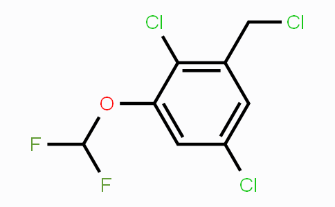 CAS No. 1807184-86-6, 2,5-Dichloro-3-(difluoromethoxy)benzyl chloride