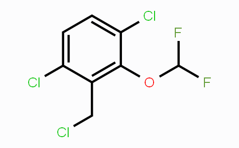 CAS No. 1806328-40-4, 3,6-Dichloro-2-(difluoromethoxy)benzyl chloride