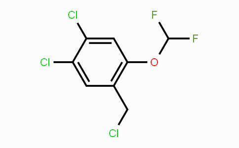 CAS No. 1803790-27-3, 4,5-Dichloro-2-(difluoromethoxy)benzyl chloride