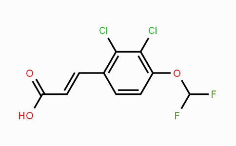 CAS No. 1807393-74-3, 2,3-Dichloro-4-(difluoromethoxy)cinnamic acid