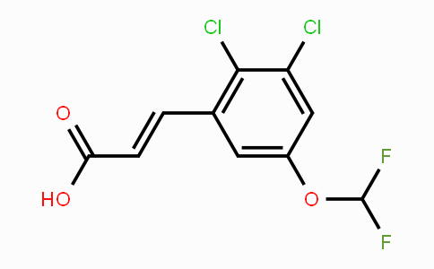 CAS No. 1807411-41-1, 2,3-Dichloro-5-(difluoromethoxy)cinnamic acid