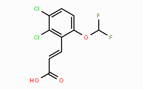 CAS No. 1807312-54-4, 2,3-Dichloro-6-(difluoromethoxy)cinnamic acid