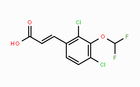 CAS No. 1807439-76-4, 2,4-Dichloro-3-(difluoromethoxy)cinnamic acid