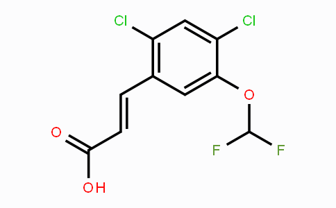 CAS No. 1807312-86-2, 2,4-Dichloro-5-(difluoromethoxy)cinnamic acid