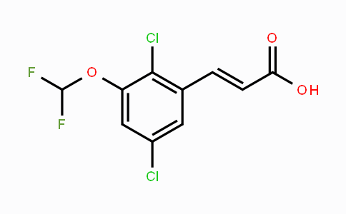 CAS No. 1807333-74-9, 2,5-Dichloro-3-(difluoromethoxy)cinnamic acid
