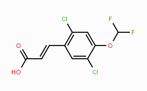 CAS No. 1807314-14-2, 2,5-Dichloro-4-(difluoromethoxy)cinnamic acid