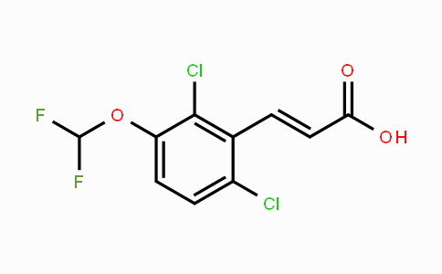CAS No. 1807413-02-0, 2,6-Dichloro-3-(difluoromethoxy)cinnamic acid
