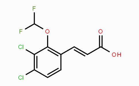 CAS No. 1807413-49-5, 3,4-Dichloro-2-(difluoromethoxy)cinnamic acid