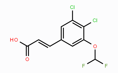 CAS No. 1807413-35-9, 3,4-Dichloro-5-(difluoromethoxy)cinnamic acid