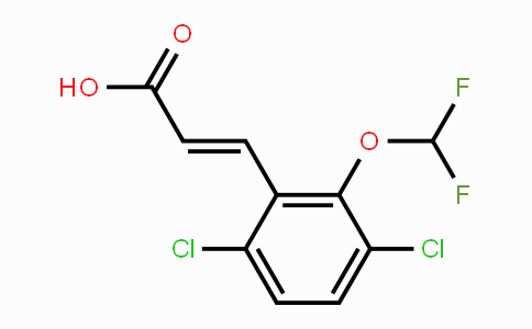 CAS No. 1807439-20-8, 3,6-Dichloro-2-(difluoromethoxy)cinnamic acid