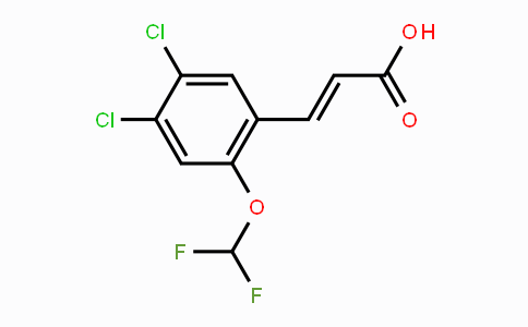 CAS No. 1807333-85-2, 4,5-Dichloro-2-(difluoromethoxy)cinnamic acid
