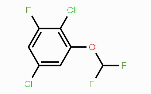 CAS No. 1803832-21-4, 1,4-Dichloro-2-difluoromethoxy-6-fluorobenzene