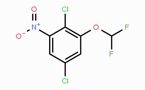 CAS No. 1807185-15-4, 1,4-Dichloro-2-difluoromethoxy-6-nitrobenzene