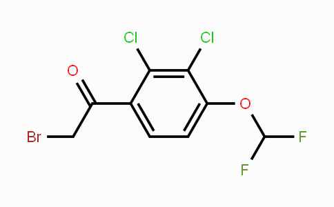 CAS No. 1806328-83-5, 2',3'-Dichloro-4'-(difluoromethoxy)phenacyl bromide