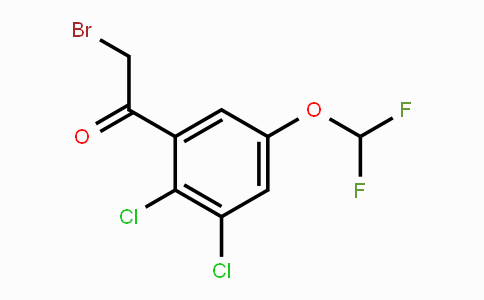 CAS No. 1803818-42-9, 2',3'-Dichloro-5'-(difluoromethoxy)phenacyl bromide