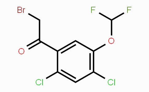 CAS No. 1803717-59-0, 2',4'-Dichloro-5'-(difluoromethoxy)phenacyl bromide