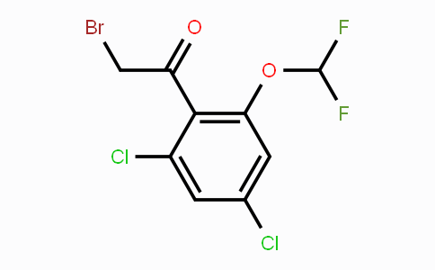 CAS No. 1806351-85-8, 2',4'-Dichloro-6'-(difluoromethoxy)phenacyl bromide