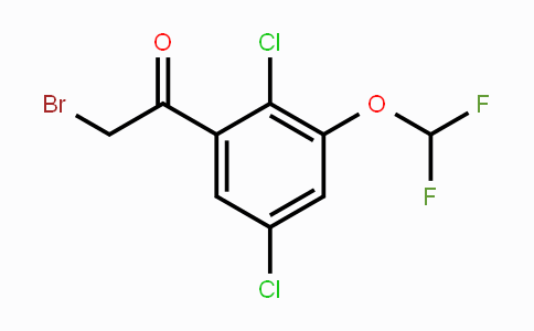 CAS No. 1804516-84-4, 2',5'-Dichloro-3'-(difluoromethoxy)phenacyl bromide
