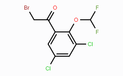 CAS No. 1803832-65-6, 3',5'-Dichloro-2'-(difluoromethoxy)phenacyl bromide