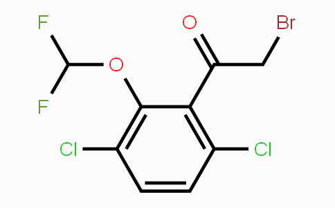 CAS No. 1805125-43-2, 3',6'-Dichloro-2'-(difluoromethoxy)phenacyl bromide