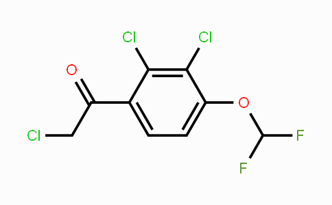 CAS No. 1803791-03-8, 2',3'-Dichloro-4'-(difluoromethoxy)phenacyl chloride