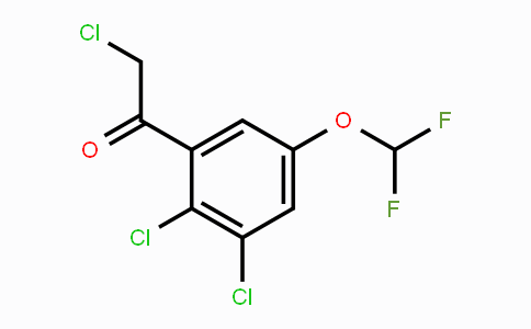 CAS No. 1806297-64-2, 2',3'-Dichloro-5'-(difluoromethoxy)phenacyl chloride