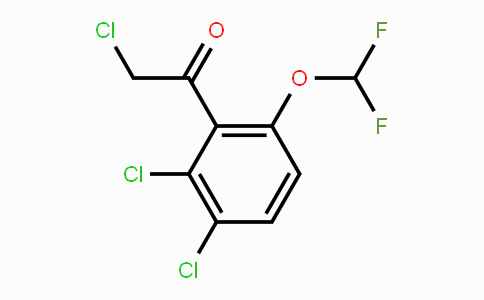 CAS No. 1806351-95-0, 2',3'-Dichloro-6'-(difluoromethoxy)phenacyl chloride