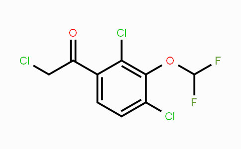 CAS No. 1806328-88-0, 2',4'-Dichloro-3'-(difluoromethoxy)phenacyl chloride