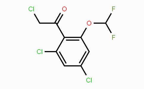 CAS No. 1803717-67-0, 2',4'-Dichloro-6'-(difluoromethoxy)phenacyl chloride