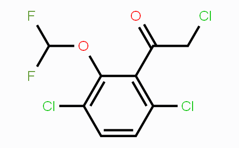 CAS No. 1805125-52-3, 3',6'-Dichloro-2'-(difluoromethoxy)phenacyl chloride