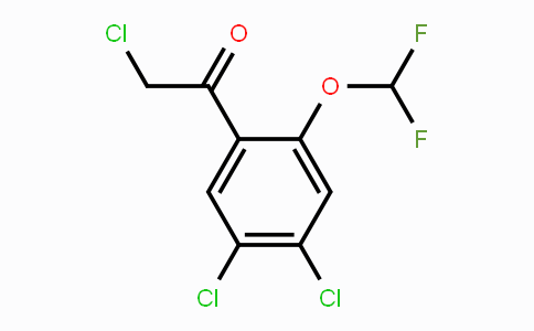 CAS No. 1806353-63-8, 4',5'-Dichloro-2'-(difluoromethoxy)phenacyl chloride
