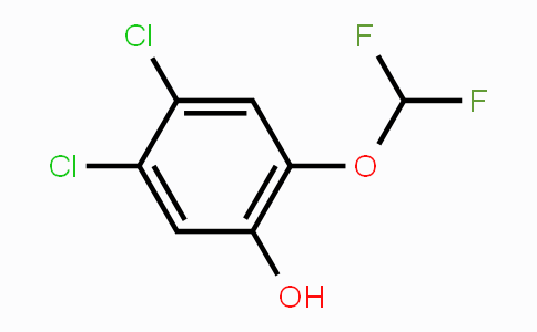 CAS No. 1806352-16-8, 4,5-Dichloro-2-(difluoromethoxy)phenol