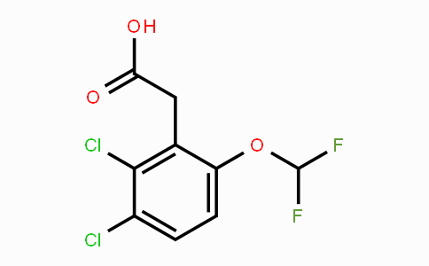 CAS No. 1806352-26-0, 2,3-Dichloro-6-(difluoromethoxy)phenylacetic acid